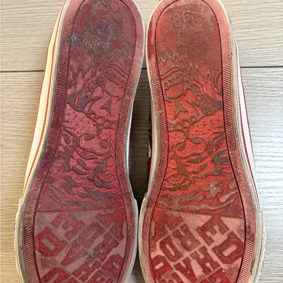 Ed Hardy Y2K women's tattoo slip-on "Love Eternal" rhinestones sneaker size 10 - Picture 5 of 6